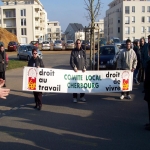 Rassemblement de recalculs devant l'ASSEDIC de Basse Normandie le 12 fvrier 2004 photo n15 